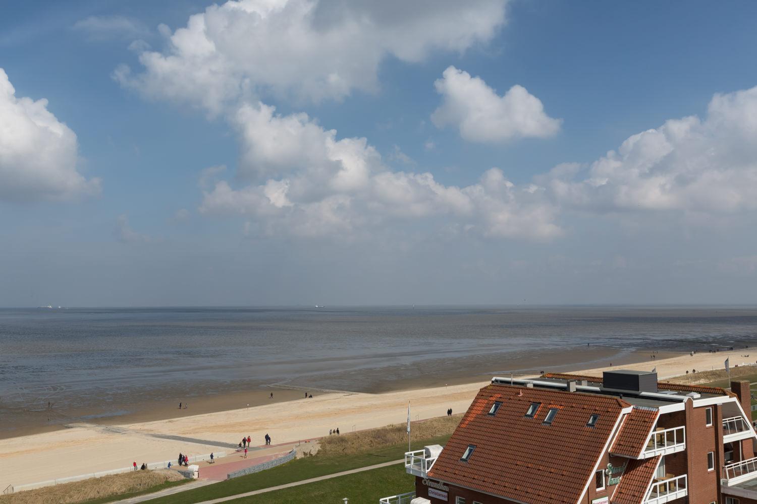 Ferienwohnung Christiansen im Panoramahaus Duhnen Cuxhaven Exterior foto