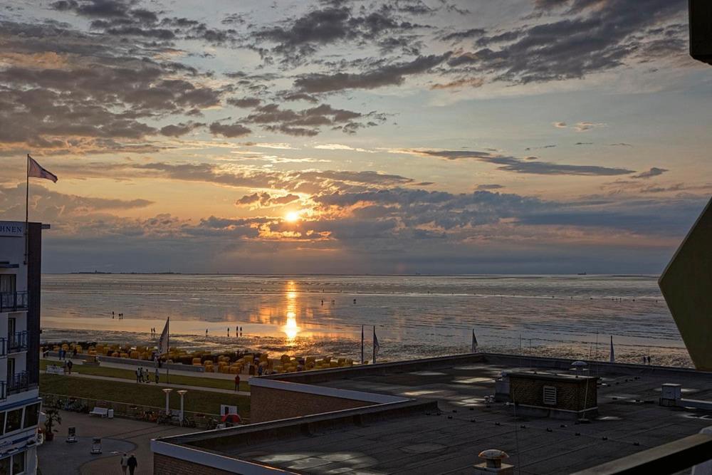 Ferienwohnung Christiansen im Panoramahaus Duhnen Cuxhaven Exterior foto